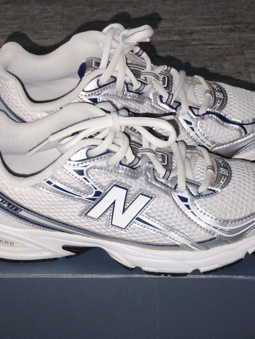New Balance 740 Kid's White & Silver Running Shoes
